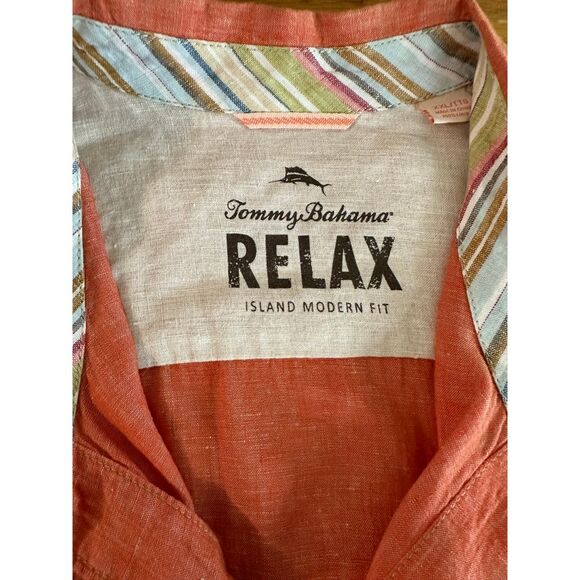 Tommy Bahama Men's Button Down Shirt 2XL Relax 100% Linen - Picture 3 of 5